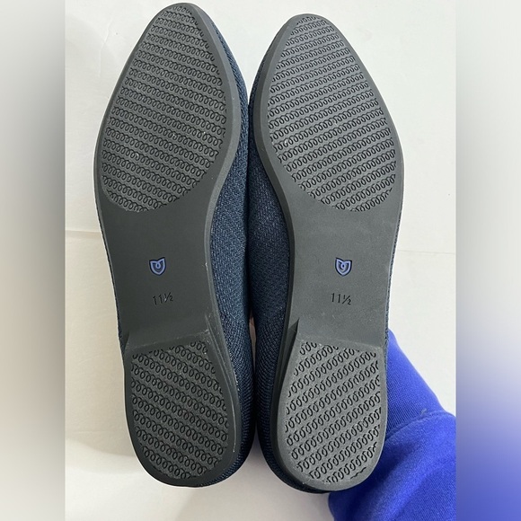 Rothy’s The Almond Loafer Navy Twill Like New Slip On Shoe Size 11.5 - Picture 7 of 7